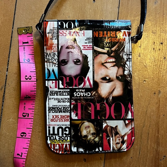 Mini Handmade Purse with Fashion Magazine Print - Picture 3 of 4